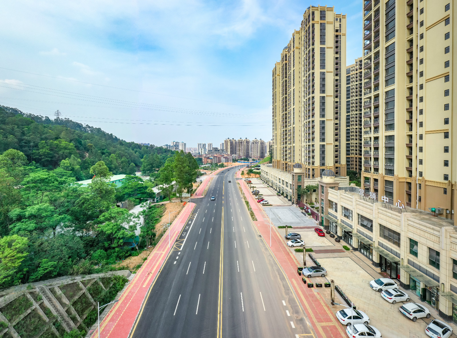 山背路（尖峰山至下马庄路）道路